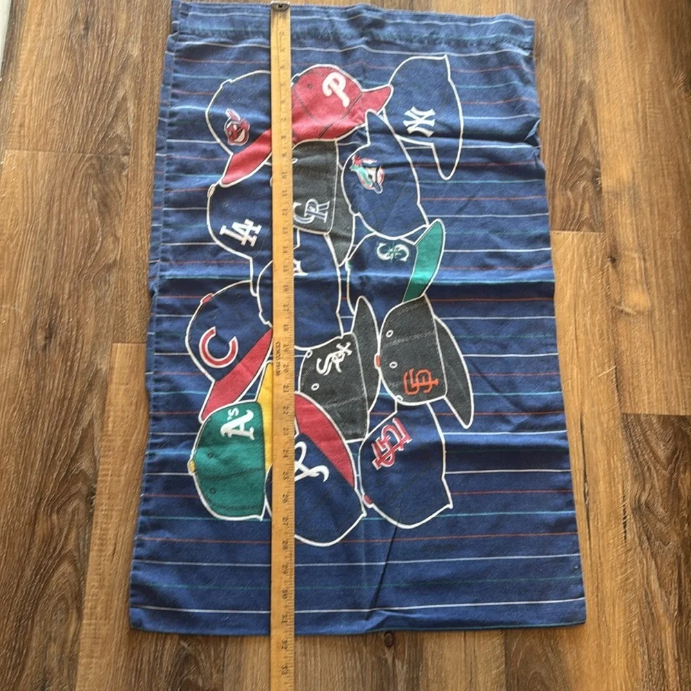 1 Vintage Baseball MLB‎ Pillow Case Team Hats Logos - Picture 4 of 5